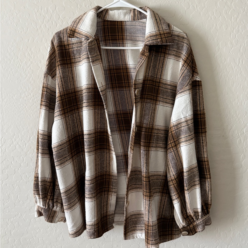 Women’s Plaid Flannel Brown
